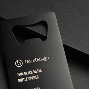Abridor de Botellas de Acero Inoxidable Sublimable para Tarjetas de Visita, 85x54mm, Abridor de Cerveza Metálico Personalizado - Product Image 2