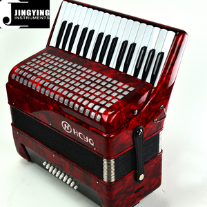 Série d'accordéons Jingying Music 2024, style clavier, matériau en pin coréen, 32 touches, 24 basses, accordéon professionnel de performance - Product Image 5