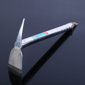 Râteau de jardin en acier inoxydable double extrémité 390 mm, outil de motteuse pour creuser et cultiver, directement de l'usine - Product Image 5