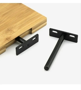 5mm Thick Heavy Duty Zinc Plated Powder Coated <strong>Silver</strong> ISO9001 Certified Single-Side Hardware Supports Metal Cast Iron L <strong>Brackets</strong> - Product Image 2