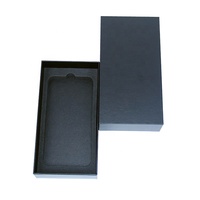 Caja de Regalo de Cartón Rígido de Color Negro Universal Personalizada con MOQ Bajo para Embalaje de Fundas de Teléfono Móvil, Utilizada para Teléfonos Fijos