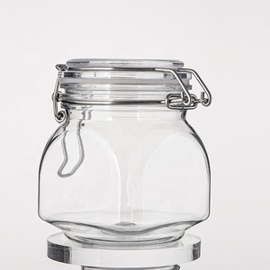 250g PET cuadrado hermético plástico grado alimenticio miel almacenamiento vacío jarrones tarro con tapa abatible superior - Product Image 1