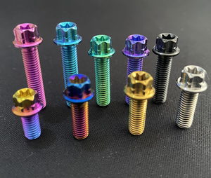 Титановые болты M4 UNC для мотоциклов, переходные, с внутренней и внешней резьбой, с шестигранной головкой, оцинкованные, в стиле «груша», тип <span class=keywords><strong>2</strong></span> - Product Image 2