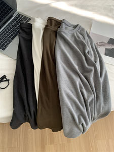 Blusa <span class=keywords><strong>de</strong></span> <span class=keywords><strong>Moda</strong></span> Casual <span class=keywords><strong>de</strong></span> Manga Larga con Cuello Redondo <span class=keywords><strong>de</strong></span> Punto en 4 Colores Sólidos para Mujer - Product Image 3