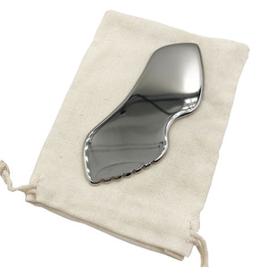 Alat pengangkat Wajah Anti Penuaan Modern Guasha DIY kebugaran wajah multi-pahatan kinerja tinggi 304 baja tahan karat Gua Sha - Product Image 1