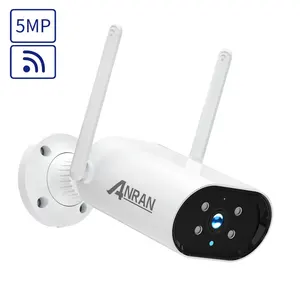 Cámara de seguridad de vigilancia Wifi, grabación de vídeo con tarjeta SD de 128GB, conversación bidireccional inteligente para exteriores, 5MP, 1 unidad