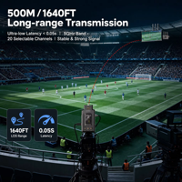 Émetteur-récepteur sans fil SDI HDMI 500M avec écran, pour OSMO Pocket 3/4 et caméras d'action, événements en extérieur et tournages sur le terrain
