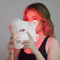 Masque de luminothérapie rouge du fabricant, masque facial LED, appareil de luminothérapie rouge personnalisé, masque facial
