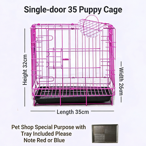 <span class=keywords><strong>Cage</strong></span> pour animaux de compagnie en métal épaissi, pliable, pour chien, chat, lapin, poulet, disponible en tailles grande, moyenne et petite - Product Image 2