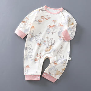 Pakaian Bayi Grosir Custom Motif Alami Lucu, Romper Bayi Lengan Panjang, Pakaian Jumper Bayi Laki-laki untuk Musim Semi dan Gugur - Product Image 2