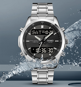 Reloj <span class=keywords><strong>Skmei</strong></span> 2049, Reloj Digital Deportivo con Doble Pantalla, Resistente al Agua, con Luz Nocturna Electrónica para Hombre - Product Image 2
