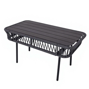 Ensemble <span class=keywords><strong>de</strong></span> meubles <span class=keywords><strong>de</strong></span> patio en rotin moderne, canapé d'extérieur léger en rotin avec table basse pour <span class=keywords><strong>petit</strong></span> balcon - Product Image 5
