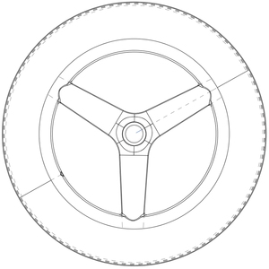 Roues de vélo de route/piste BIKEDOC SP120 700C entièrement en carbone, tubeless, largeur 28 mm, profondeur 120 mm, roues en carbone à <span class=keywords><strong>3</strong></span> rayons - Product Image 5