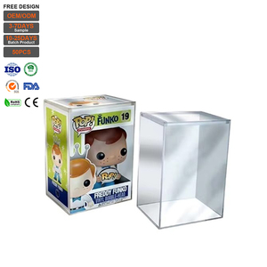 Protector de Caja Acrílica Transparente Personalizado de 6 Pulgadas para Coleccionistas, Exhibidor para Figuras de Vinilo - Product Image 1