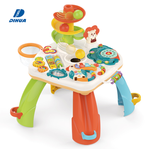 โต๊ะเรียนดนตรีสำหรับเด็กทารก,ของเล่นประสาทสัมผัสแบบมอนเตสซอรี่พร้อมลูกบอลกลิ้งออกกำลังกายโต๊ะเล่นกิจกรรมมอเตอ<span class=keywords><strong>ร์</strong></span>ละเอียด - Product Image 1
