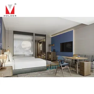 Proyecto de hotel de diseño único Juegos de dormitorio de cama tradicional americana Juegos de dormitorio de tamaño king Muebles para la venta