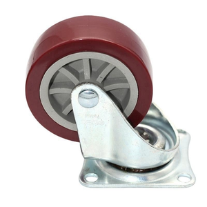 Ruedas giratorias medianas de goma de <span class=keywords><strong>25mm</strong></span>, 40mm, 50mm, ruedas giratorias de poliuretano para muebles, 1 pulgada - Product Image 1