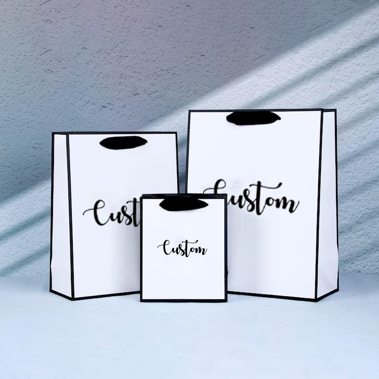 Recyclable Biodegradable Custom Printed Paper Bags Paper Gift Bag With Logo For Small Business
