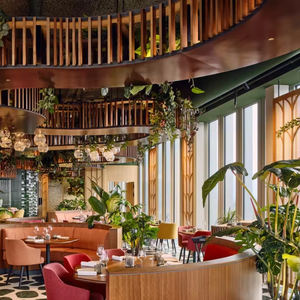 أريكة حديثة التصميم للفنادق والمطاعم، أريكة نصف دائرية، وحدات مقاعد وطاولات وكراسي - Product Image 2