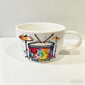 Tasse à café en céramique personnalisée faite à <span class=keywords><strong>la</strong></span> main-conception de <span class=keywords><strong>grosse</strong></span> <span class=keywords><strong>caisse</strong></span> peinte à <span class=keywords><strong>la</strong></span> main-cadeau de vacances en porcelaine personnalisé - Product Image 3