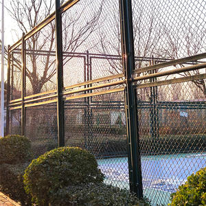 Commercio all'ingrosso pvc rivestito di diamante rete metallica filo di cavallo recinzione usata catena di recinzione per la vendita di fabbrica - Product Image 2