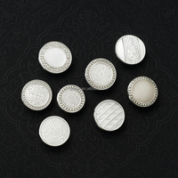 Logo d'usine motif personnalisé 12mm carré rond en alliage de Zinc métal presse boutons pression pour vêtements de chemise Abaya Thobe