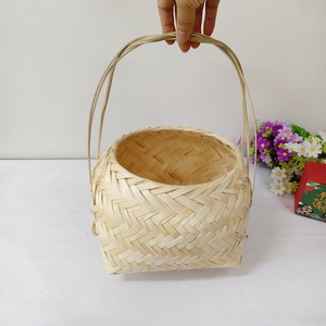 Cesto di fragole da Picnic in bambù robusto cesto a mano intrecciato in tessuto di fabbrica - Product Image 3