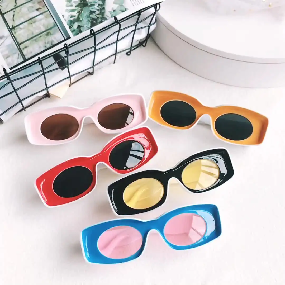 2022 New Personal Concave Hip Pop Sun Glasses Funny Fashion Luxury Designer Wild Party Trendy Unisex Shades Sunglasses