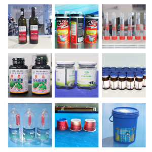 Orshang Etiqueteuse de seau semi-automatique de 5 et 20 gallons Autocollant de grand seau et composants de base de PLC d'emballage en bois - Product Image 6