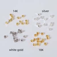 Perles de finition pour la fabrication de bijoux DIY, en laiton plaqué or 18 carats, à sertir, avec positionnement complet et finition, fermoirs d'extrémité