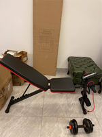 Banc de musculation multifonction en acier, chaise de fitness six-en-un, chaise pliante pour exercices à domicile, équipement de fitness