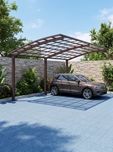Modern Aluminum Frame Polycarbonate Roof Carport Outdoor Waterproof Parking Shed - Product Image 6