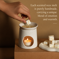 Bougie parfumée, blocs de cire de soja, décorations d'intérieur en céramique longue durée, ornements de mariage et d'anniversaire, boîte cadeau.