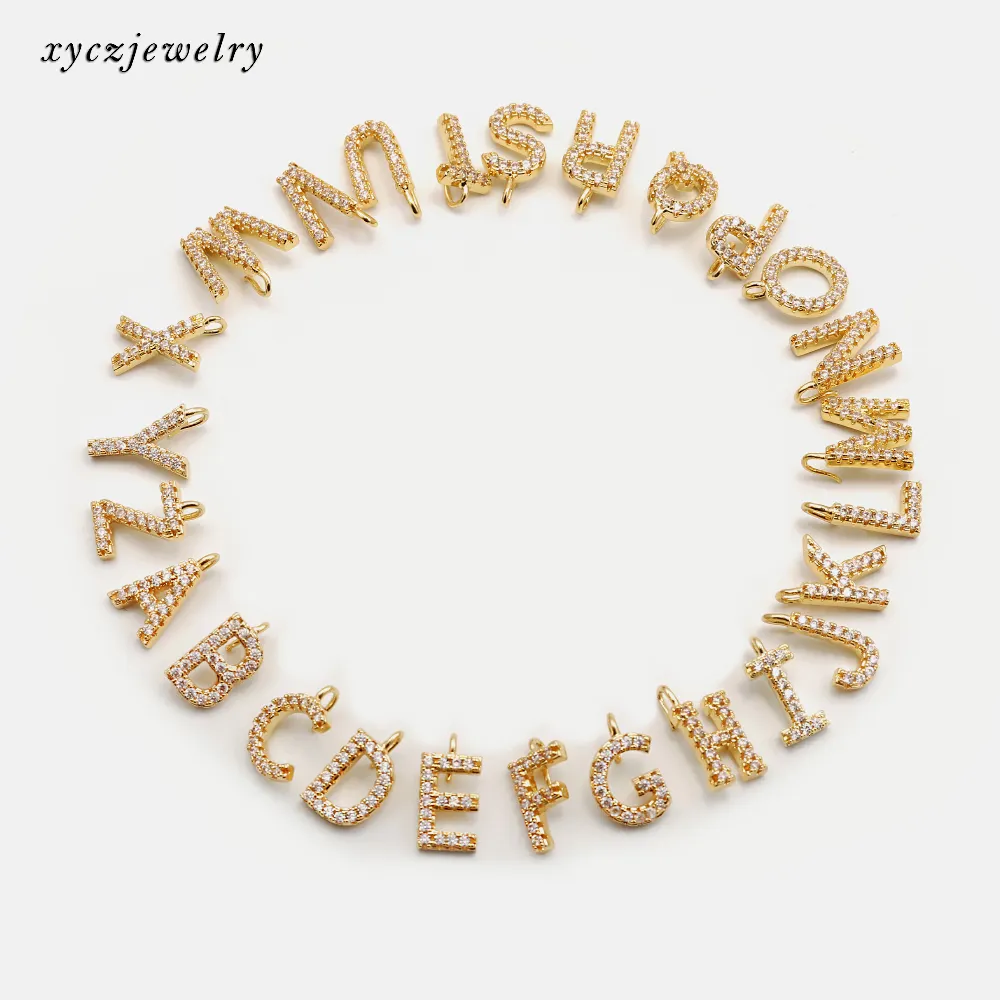 26 alphabet birthday gift Initial letter pendant magical jewelry DIY charms for jewelry making