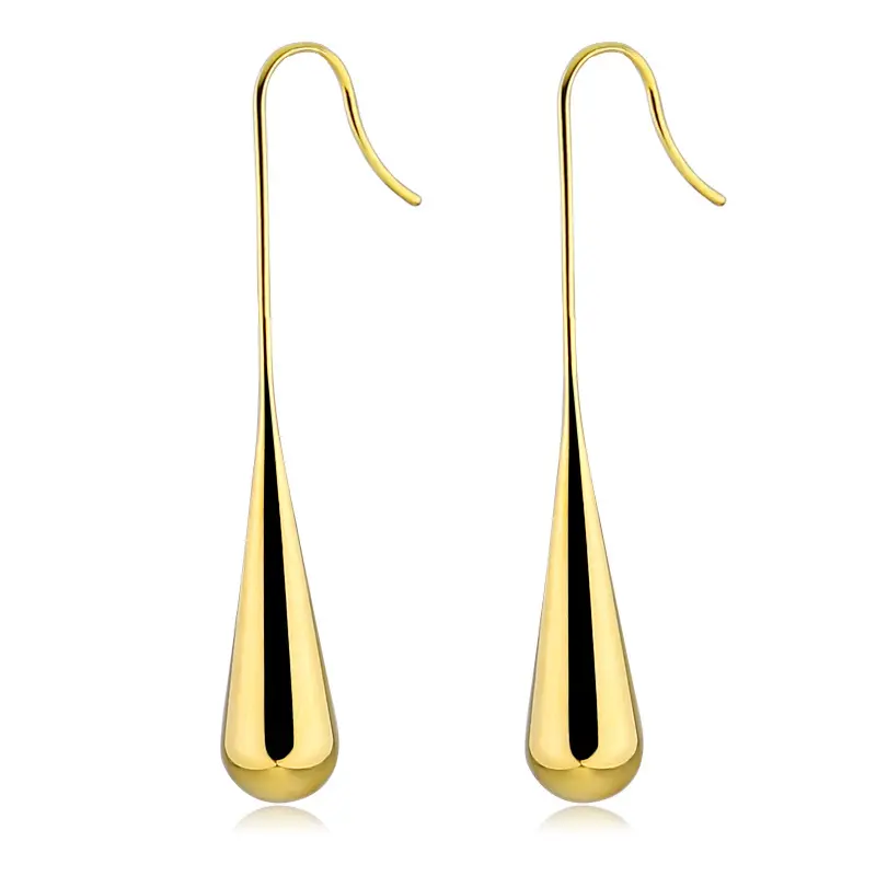 Ins Amazon America Europe 18K Gold Plated Drop Stainless Steel Earrings For Women
