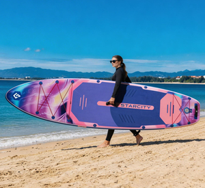 Weihai Manufacture New Arrival Inflatable Sup Paddle Board 35'' Extra Wide Standup With Heat Sealing Technology SC12/2 Customiza - Product Image 1
