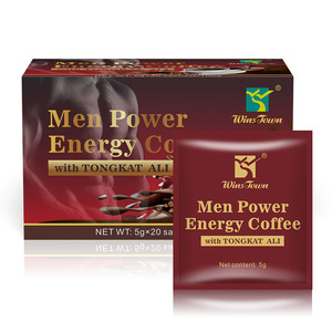 กาแฟสำเร็จรูป Y5 Wins Town Men Power Energy Coffee Ginseng Black ผสมสารสกัดจากอีพิมีเดียมสำหรับผู้ชาย - Product Image 2