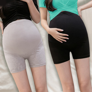 Culotte de <span class=keywords><strong>grossesse</strong></span> et de Yoga, sous-vêtement d'été en coton fin, leggings courts, ventre sans couture, Shorts chauds pour femmes enceintes, décontractés - Product Image 3