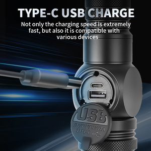 Đèn làm việc chống nước có thể sạc lại loại C Đèn <span class=keywords><strong>LED</strong></span> 30W <span class=keywords><strong>COB</strong></span> Đèn bên hông Đế từ tính Đèn pin công suất cao di động cho đường làm việc - Product Image 5