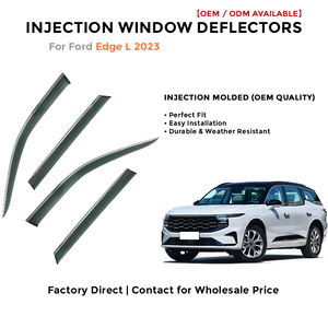 Injection Window Deflectors for Ford <b>Edge</b> L 2023 Rain Guards Side Window Visor Wind Deflector Auto Accessories - Product Image 2