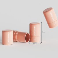 Tube en plastique rond de 30 ml pour déodorant en stick avec couvercles pour emballage cosmétique et soins personnels
