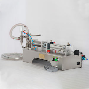 Fabrieksmachine voor horizontale vulling met dubbele kop, 0,4-0,6 MPa luchtdruk, voor bier, puur water, vloeibare zeep, sap, flesjes, shampoo en olie. - Product Image 5