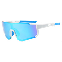 Lunettes de soleil de moto en or en gros, lunettes de moto, verres miroir, étanches, UV400, protection, logo personnalisé