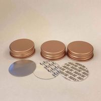 En vrac 38mm 38 410 Capuchon d'extrémité à vis couleur cuivre Capuchons en aluminium pour bocaux à capsules