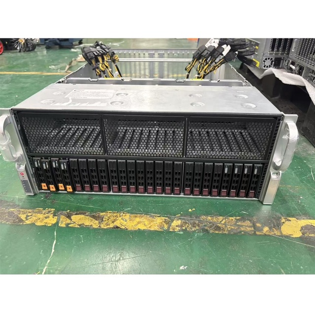 Used Supermicro AS-4124GS-TNR 4U GPU Server Used Supports AMD EPYC 7002/7003 Processors PCIe 4.0