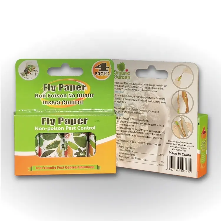 Fly Paper Flies Catcher Pest Control Fly Ribbions