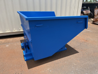 Conteneur à déchargement automatique personnalisé, recyclage des déchets solides, poubelle à sauter, acier Q235, 450kg