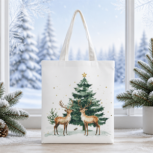 Custom <b>Reusable</b> Canvas Tote <b>Bag</b> Christmas Gift Canvas <b>Bag</b> Promotion Personalized Canvas Tote <b>Bag</b> - Product Image 5