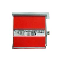 Puerta de acero de PVC enrollable eléctrica de diseño moderno de alta velocidad ignífuga e impermeable para sala limpia industrial puerta enrollable automática