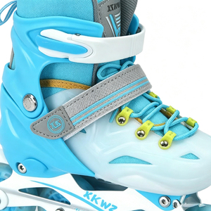 <span class=keywords><strong>Patines</strong></span> en Línea para Niños, Juego Completo con Casco y Equipo de Protección, <span class=keywords><strong>Ruedas</strong></span> de PU, <span class=keywords><strong>Patines</strong></span> de <span class=keywords><strong>Ruedas</strong></span> para Exteriores para Niños y Niñas Principiantes - Product Image 6